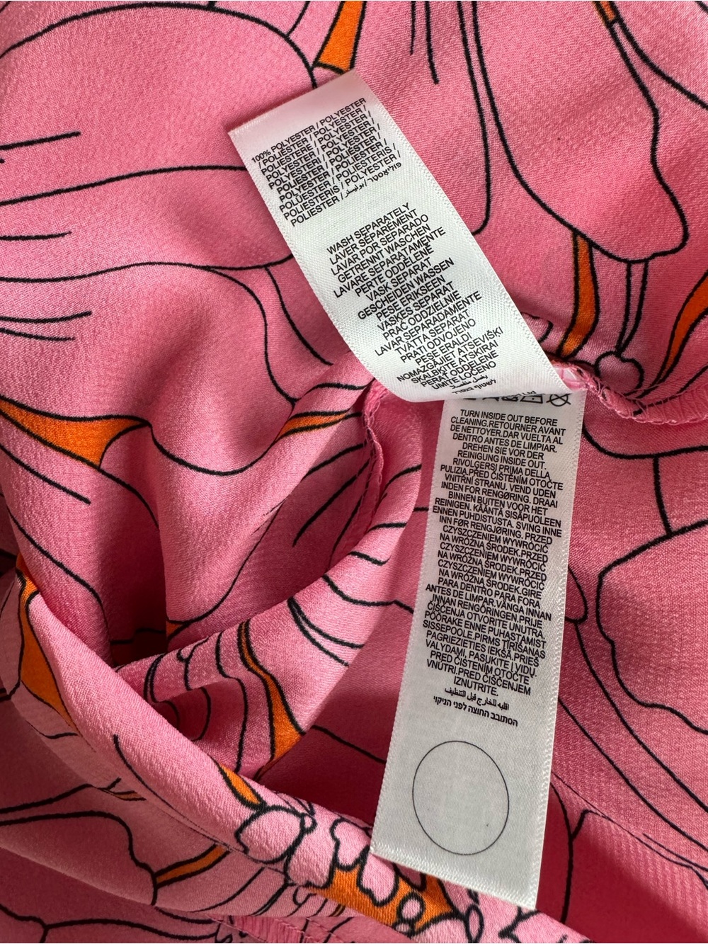 NEVER FULLY DRESSED Iris Zsa Zsa Dress Pink And Orange 4 - Picture 10 of 10